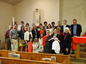 Anabel's christening