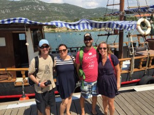 The Leslies and the Weins after our oyster boat cruise